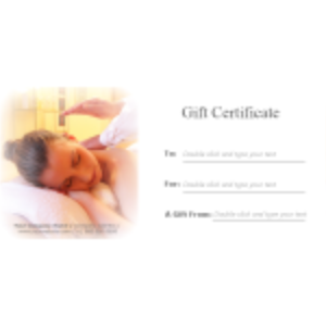 Massage Voucher Gift Certificate thumb